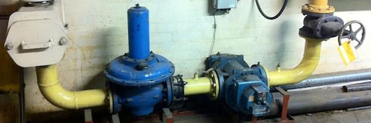 Commercial gas meter installations